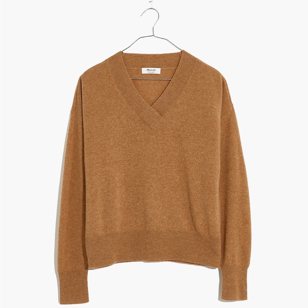 100% Cashmere Madewell V neck Sweater